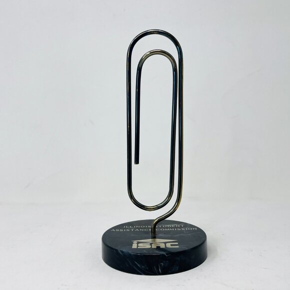 Giant Paperclip Letter Holder ISAC Desk Office Organizer - Picture 3 of 7